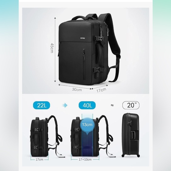 Expandable compression backpack - Picture 1 of 9